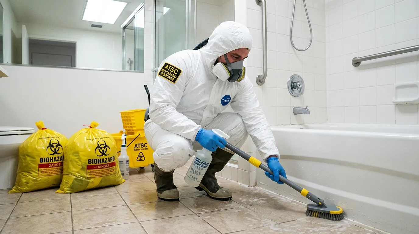 Decontamination equipment deployed for Blood Cleanup in Englewood Cliffs